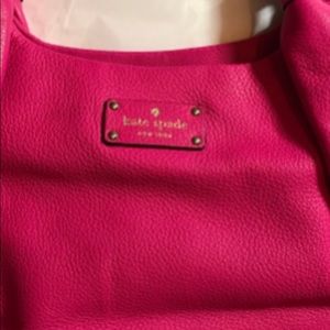 Kate Spade Leather Hot Pink Purse Handbag